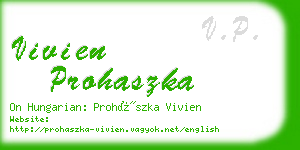 vivien prohaszka business card